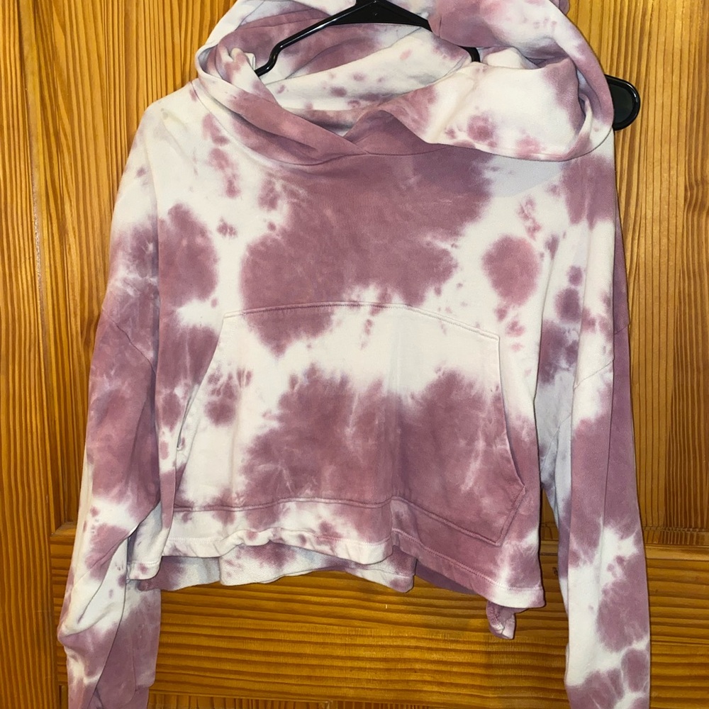 Forever 21 Purple Tie-Dye Hoodie